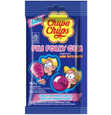 Chupa Chups – שערות סבתא מסטיק בטעם פירות 11g יח 6 כחול