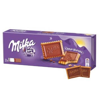 מילקה שוקו בסקוויט 150ג 14 יח