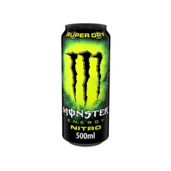 משקה אנרגיה מונסטר  שחור Nitro Super Dry 500 ml יח 12