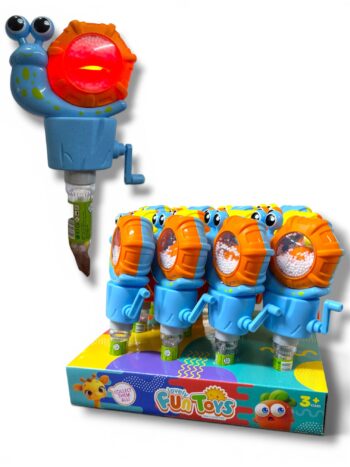 צעצוע בצורת חילזון  עם סוכריות 12 יח